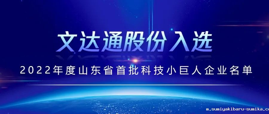 喜报丨taptap正网入选2022年度山东省首批科技小巨人企业名单